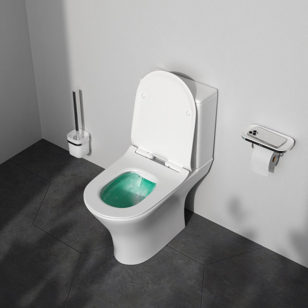 Унитаз-компакт AM.PM Sense безободковый с сидением микролифт (C748600SC)