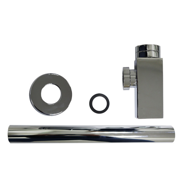 Сифон для раковины Azario 1 1/4" без выпуска, хром, квадратный (AZ-109-CHR) Сифон для раковины Azario 1 1/4" без выпуска, хром, квадратный (AZ-109-CHR)