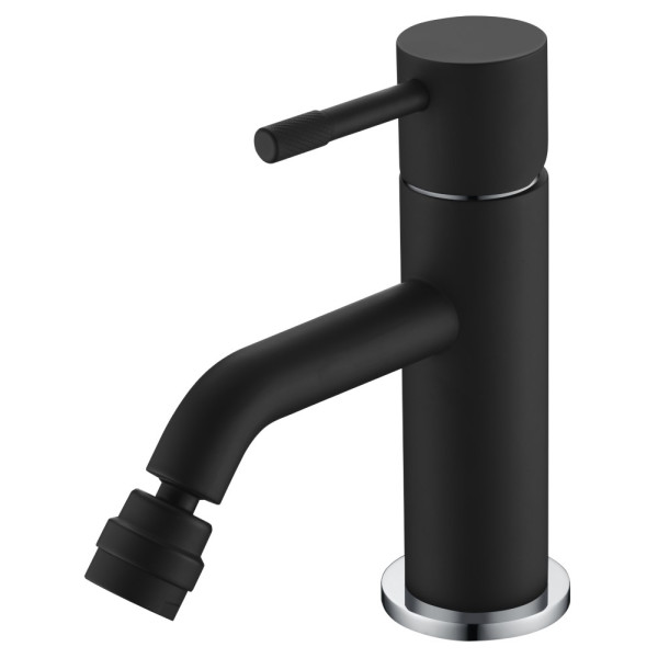 Смеситель для биде Boheme Uno черный (466-BCR)