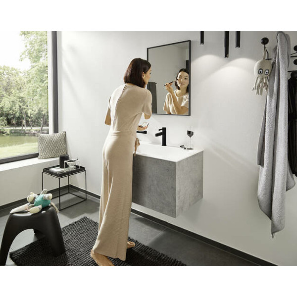 Смеситель для раковины Hansgrohe Finoris черный (76010670)