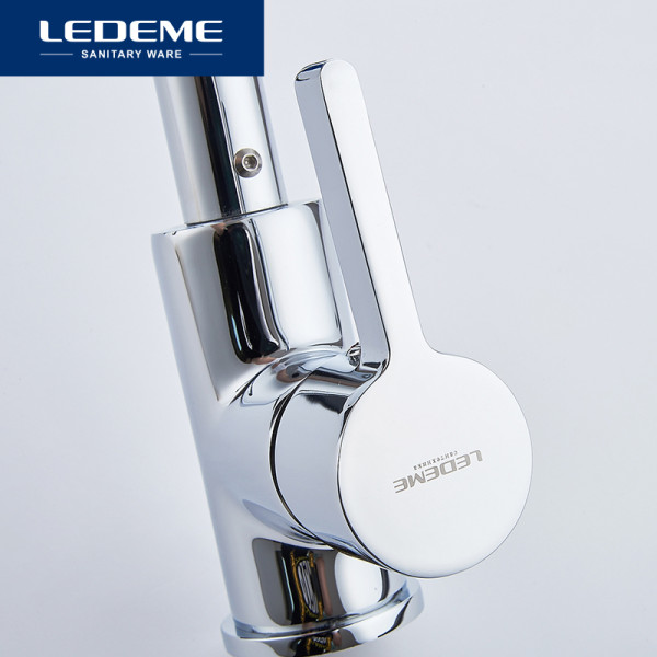 Смеситель для кухни Ledeme с гибким изливом (L4898-6) Смеситель для кухни Ledeme с гибким изливом (L4898-6)