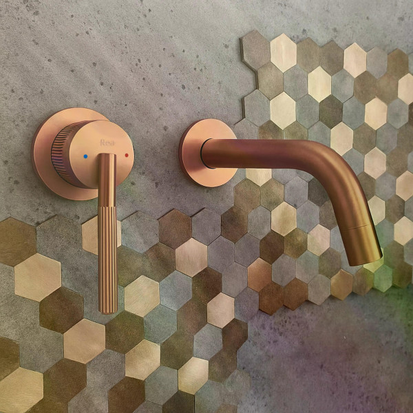 Смеситель для раковины Rea Argon медь матовая (REA-B2093) Смеситель для раковины Rea Argon медь матовая (REA-B2093)