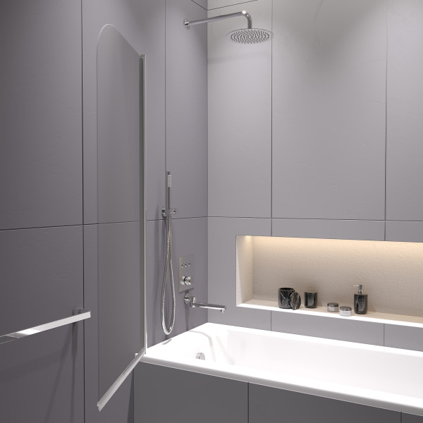 Душевые шторки для ванн RGW Screens 60x150 стекло прозрачное, профиль хром (411110906-11) Душевые шторки для ванн RGW Screens 60x150 стекло прозрачное, профиль хром (411110906-11)