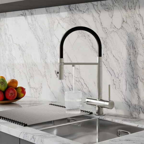 Смеситель для кухни Iddis Ace с фильтром и гибким изливом хром (ACEBNFFi05) Смеситель для кухни Iddis Ace с фильтром и гибким изливом хром (ACEBNFFi05)