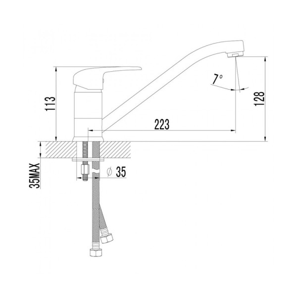 Смеситель для кухни Lemark Pramen (LM3304C)