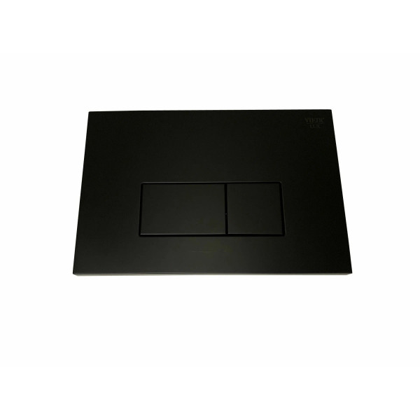 Клавиша смывная Vieir двойной смыв, черная матовая, пластик (VRQ75-2C) Клавиша смывная Vieir двойной смыв, черная матовая, пластик (VRQ75-2C)