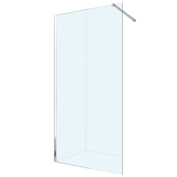 Душевая перегородка Berges Sky 800*2000 стекло прозрачное, профиль хром сильвер (64001)
