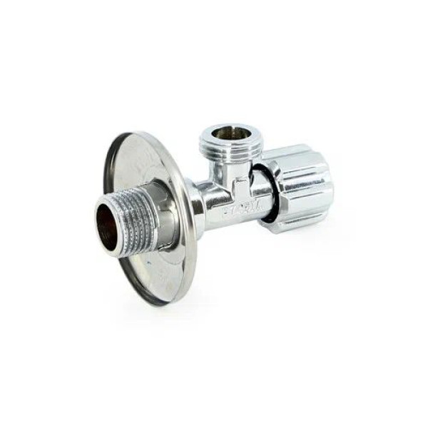 Кран угловой 1/2"х1/2" НН вентильный Uni-Fitt (рукоятка пластик) 185A2001