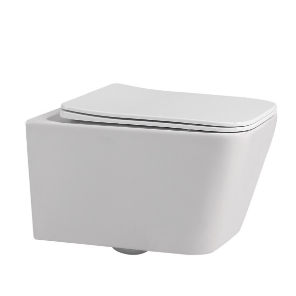 Комплект инсталляция с унитазом Abber Rechteck с клавишей хром матовый (AC1201-AC0105-AC0121MCH)