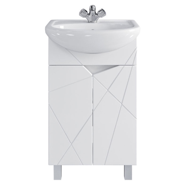 Тумба напольная Melodia Айсберг 50 (Уют 50) белая (MFR14754WT)