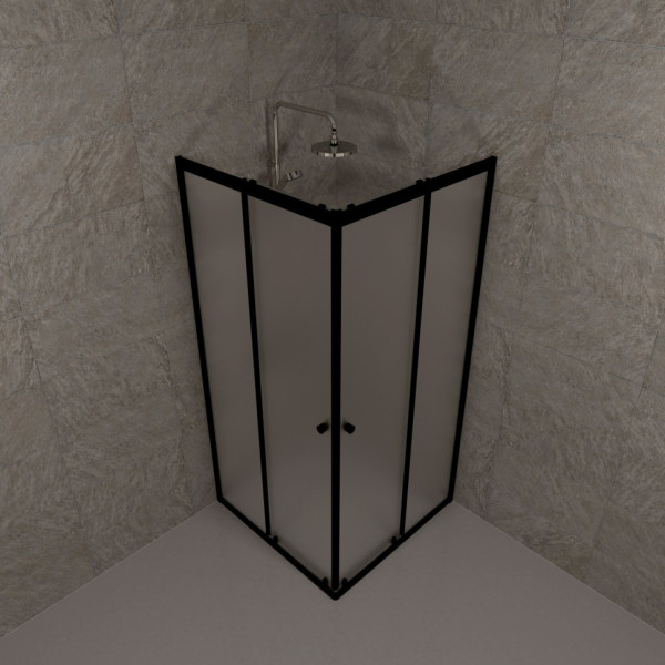 Душевой уголок Triton Вента 90x90 стекло прозрачное, профиль черный (DK364) Душевой уголок Triton Вента 90x90 стекло прозрачное, профиль черный (DK364)