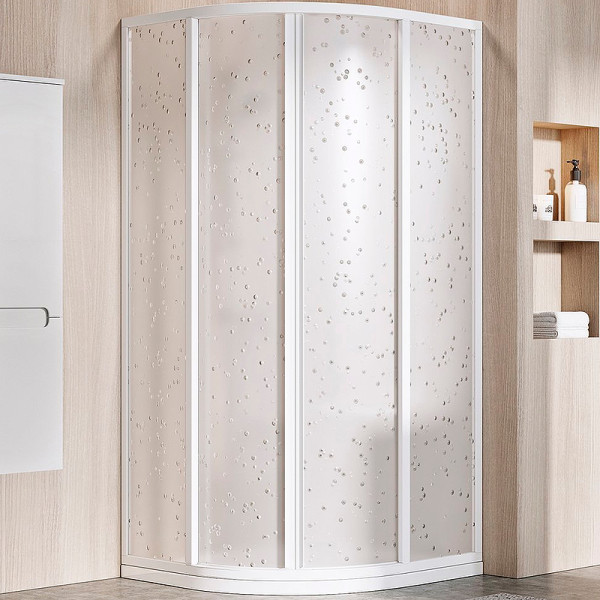 Душевой уголок Ravak Supernova 80x80x195 стекло матовое, профиль белый (3114O10211)