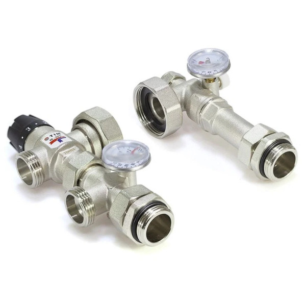 Насосно-смесительный узел TIM с термостатическим клапаном 20-43° 130мм/180мм, без насоса TIM (JH-1035) Насосно-смесительный узел TIM с термостатическим клапаном 20-43° 130мм/180мм, без насоса TIM (JH-1035)