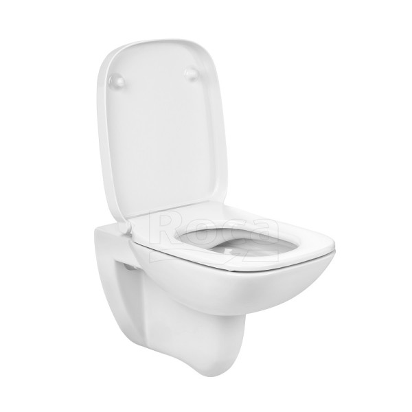 Инсталляция для подвесного Roca Debba Rimless с унитазом, с сиденьем микролифт+кнопка смыва Roca ACTIVE PL 52B, хром глянец (Z.RU93.1.044.1)