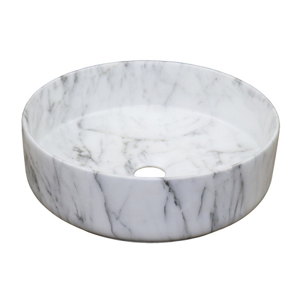 Раковина накладная Azario 35,5x35,5x12 серый мраморный (AZ-3134-M820)