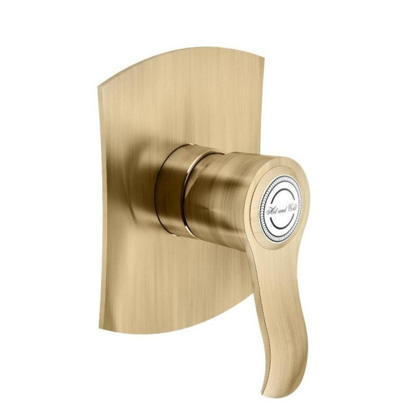 Смеситель для душа Nobili Sofi с термостатом, внешняя и внутренняя часть бронзовый (SI98108BR)