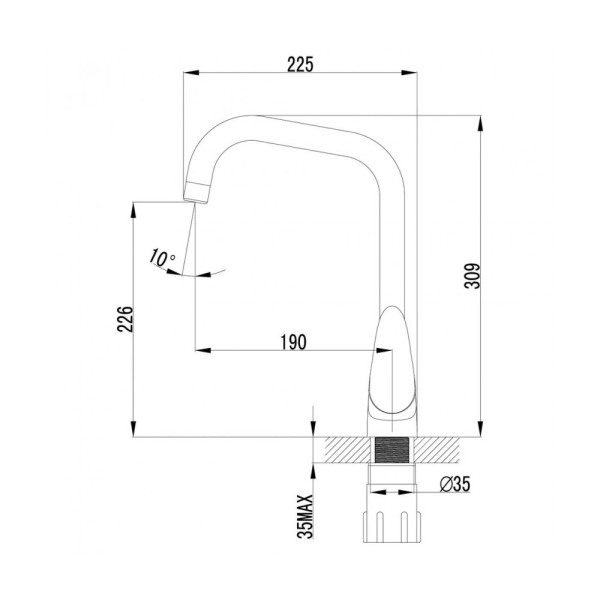 Смеситель для кухни Lemark Pramen (LM3355С)