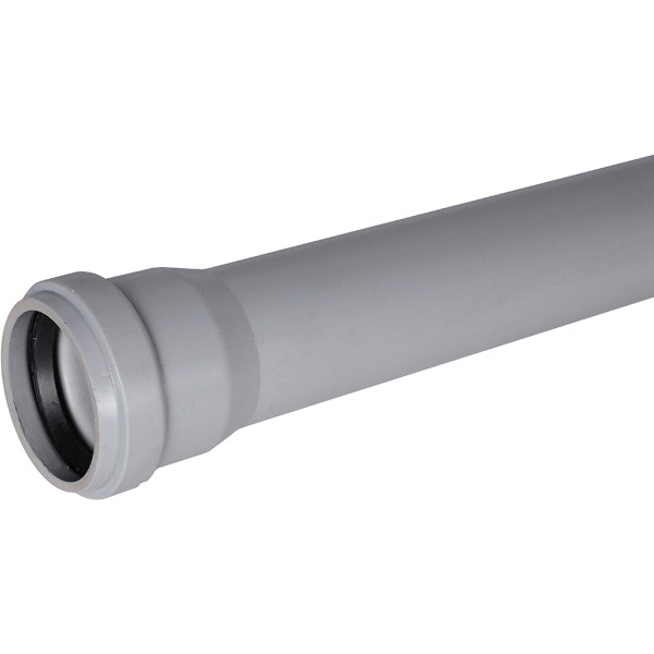 Труба 58x1000 Stout (PP, серый) (SKB-0001-058100)