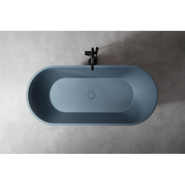 Ванна из искусственного камня Abber Frankfur 170x75 серая матовая (AM9941G)