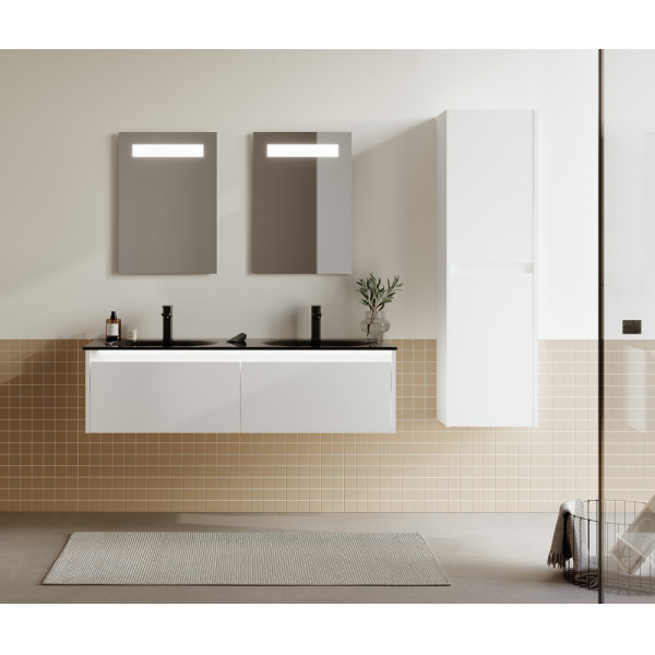 Пенал подвесной Orka Lisbon 400x300x1380 белый матовый (3001187)