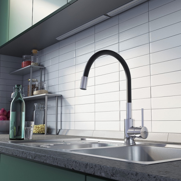 Смеситель для кухни Milardo Meal с гибким изливом хром (M01SB0FM05)