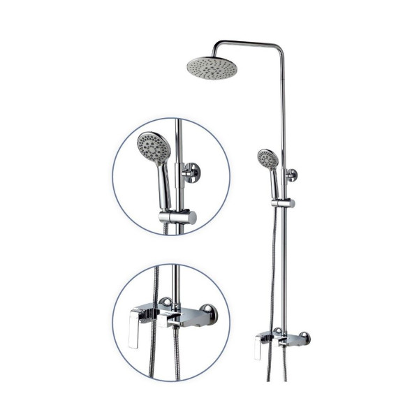 Душевая система Fashun хром (A2451)