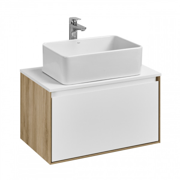 Тумба подвесная Aquaton Либерти 682x430x390 дуб эльвезия, белый (1.A279.8.01L.YC7.0)