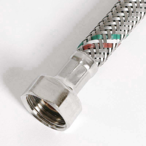 Подводка гибкая Uni-Fitt 400 мм 1/2" НВ DN 8 оплётка из нерж. стали (501S2004) Подводка гибкая Uni-Fitt 400 мм 1/2" НВ DN 8 оплётка из нерж. стали (501S2004)