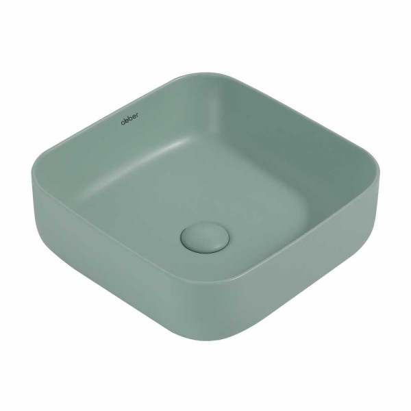 Раковина накладная Abber Rechteck светло-зеленая матовая (AC2211MCG)
