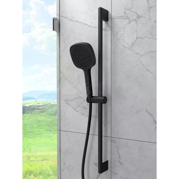 Душевой гарнитур Vitra Core Square 3 режима черный матовый (A4591736EXP)