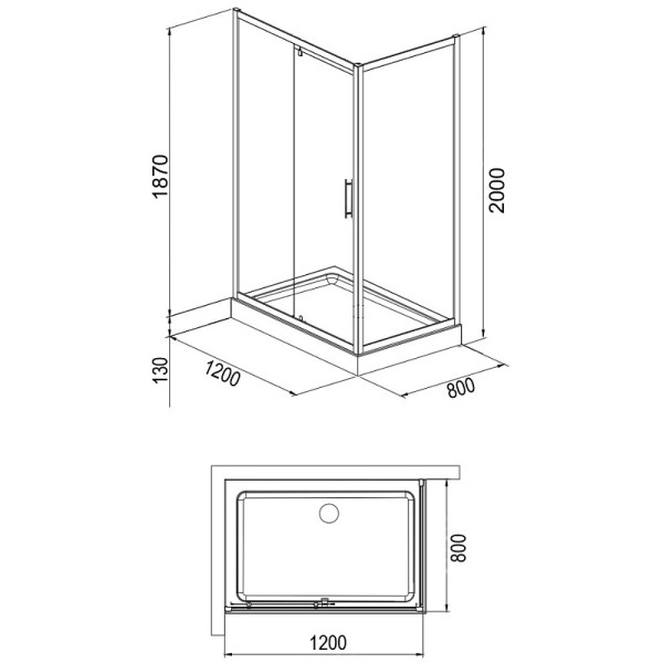 Душевой уголок Loranto Sunway 120х80х200 поддоном 13 см, стекло прозрачное, профиль хром (CS-6128C 120) Душевой уголок Loranto Sunway 120х80х200 поддоном 13 см, стекло прозрачное, профиль хром (CS-6128C 120)