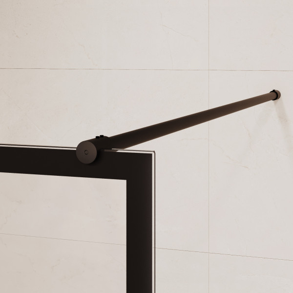 Душевое ограждение RGW Walk In 90x200 стекло прозрачное с рисунком, профиль черный (351001990-84) Душевое ограждение RGW Walk In 90x200 стекло прозрачное с рисунком, профиль черный (351001990-84)