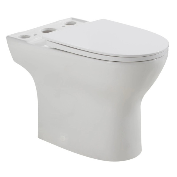 Чаша безободкового унитаза Lounge с сиденьем soft close P-trap (BB045CPR/SC)