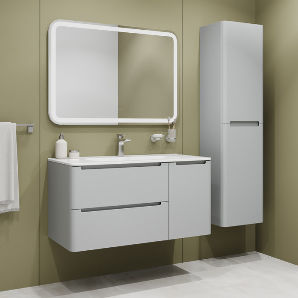 Тумба с умывальником подвесная Iddis Edifice 100x47 светло-серый (EDI10L0i95K) Тумба с умывальником подвесная Iddis Edifice 100x47 светло-серый (EDI10L0i95K)