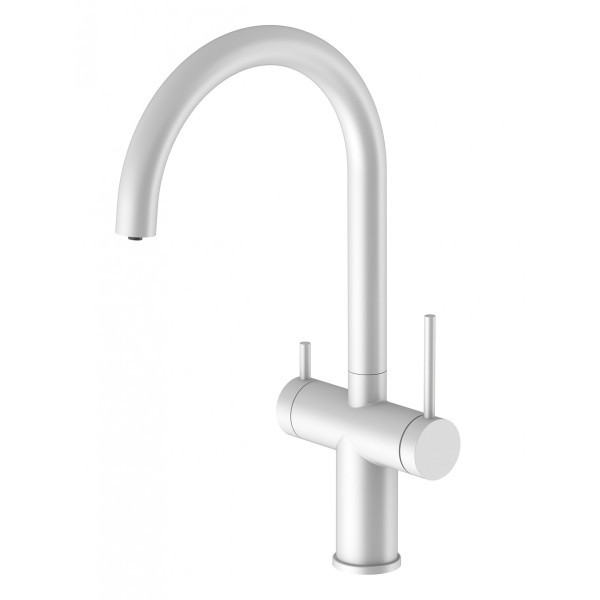 Смеситель для кухни Santek Энсо с переключателем на фильтр белый (WH5A43027B001) Смеситель для кухни Santek Энсо с переключателем на фильтр белый (WH5A43027B001)