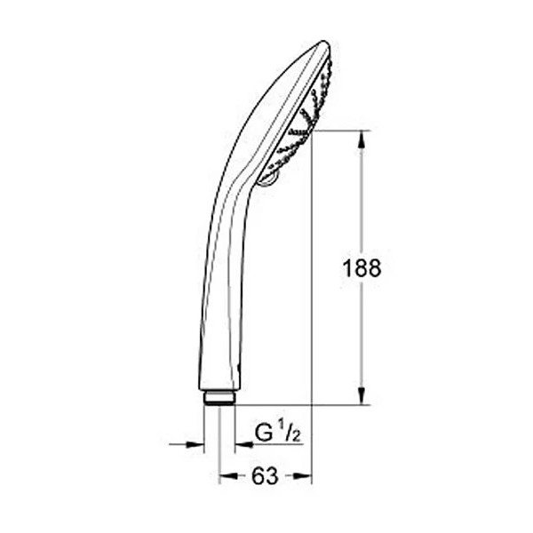 Душевая лейка Grohe Euphoria (хром)