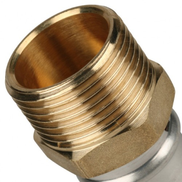 Соединение прямое 26*1"Н Stout (пресс) SFP-0001-000126 Соединение прямое 26*1"Н Stout (пресс) SFP-0001-000126