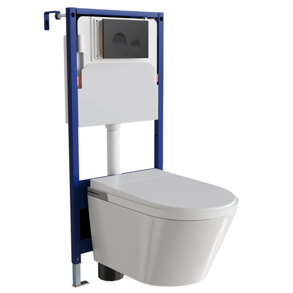 Комплект инсталляция с унитазом RGW SW-70 с сиденьем, с клавишей смыва (63420270-04) Комплект инсталляция с унитазом RGW SW-70 с сиденьем, с клавишей смыва (63420270-04)