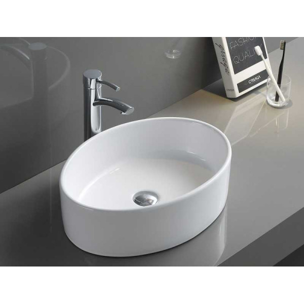 Раковина накладная BelBagno белая (BB1049)