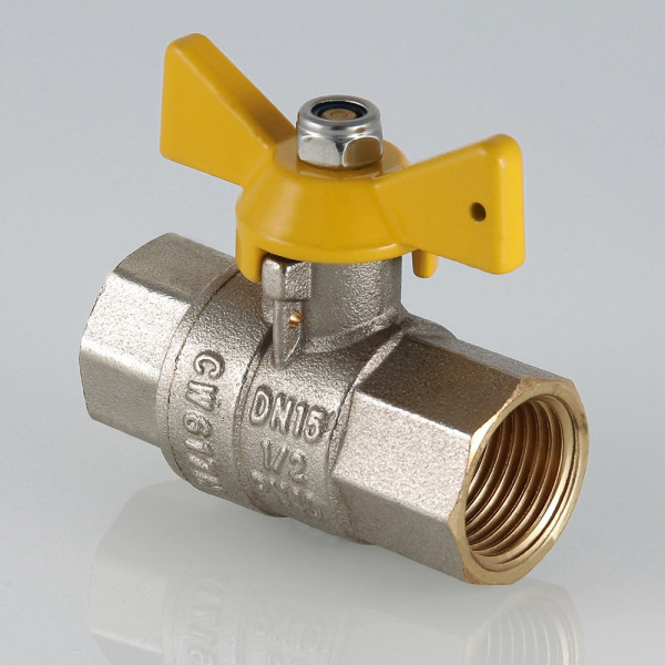 Кран газовый 3/4" ВВ шаровый Valtec "Valgas" (бабочка) Кран газовый 3/4" ВВ шаровый Valtec "Valgas" (бабочка)