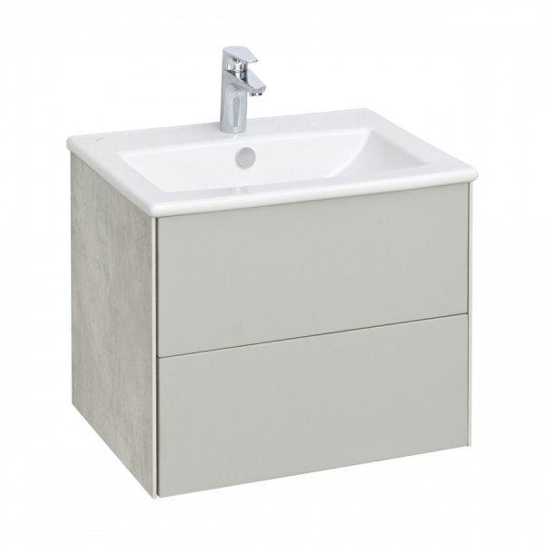 Тумба подвесная Aquaton Сохо 588x455x482 слэйт, галька серая (1.A258.0.01A.J9A.0)