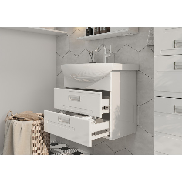 Тумба подвесная Volna Joli 560x483 белая (tpJOLI60.2Y-01) Тумба подвесная Volna Joli 560x483 белая (tpJOLI60.2Y-01)