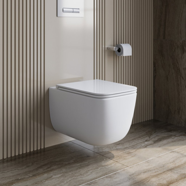 Унитаз подвесной BelBagno Luce безободковый (BB076CH-TOR/SC) Унитаз подвесной BelBagno Luce безободковый (BB076CH-TOR/SC)