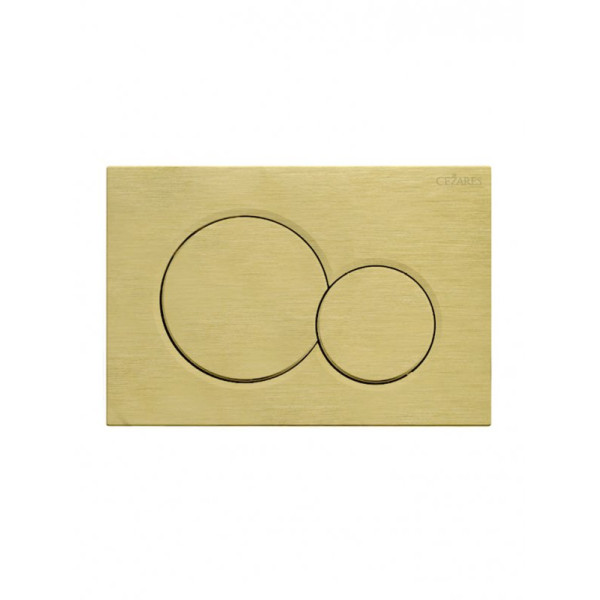 Клавиша смывная Cezares Stylus брашированное золото (STYLUS-BTN-BORO) Клавиша смывная Cezares Stylus брашированное золото (STYLUS-BTN-BORO)