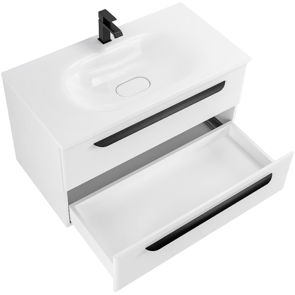 Тумба подвесная Cezares Eco 90x50 Bianco Lucido (ECO-90-2C-SO-BL)