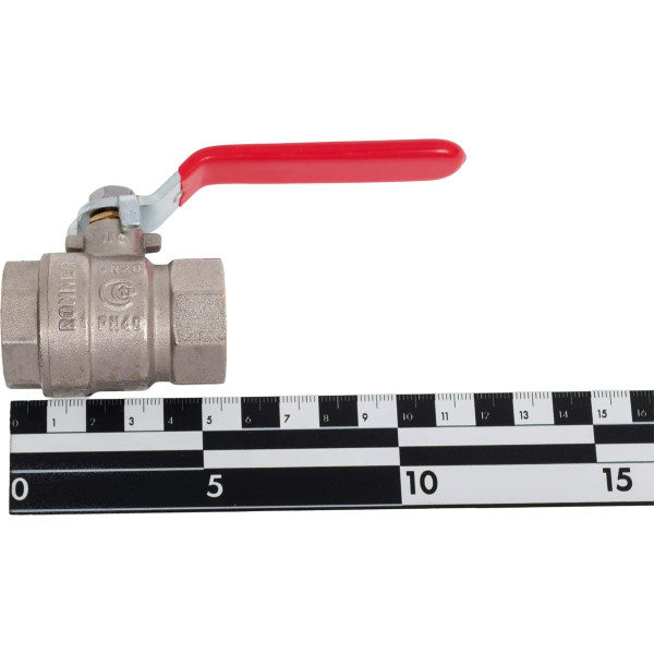 Кран 3/4" ВВ шаровый Rommer (ГОСТ, красная ручка) RBV-0001-2110320 Кран 3/4" ВВ шаровый Rommer (ГОСТ, красная ручка) RBV-0001-2110320