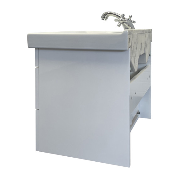 Тумба подвесная Comforty Никосия 600x530x400 белый глянцевый с раковиной (00-00001502) Тумба подвесная Comforty Никосия 600x530x400 белый глянцевый с раковиной (00-00001502)