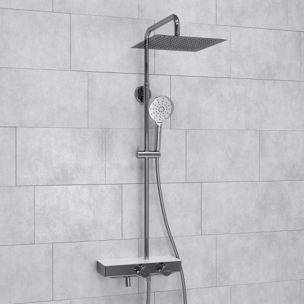 Душевая система WasserKRAFT хром (A113.118.127.CH Thermo)