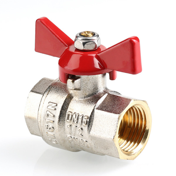 Кран 3/4" ВВ шаровый Valtec Base (красная бабочка) VT.217.N.05 Кран 3/4" ВВ шаровый Valtec Base (красная бабочка) VT.217.N.05