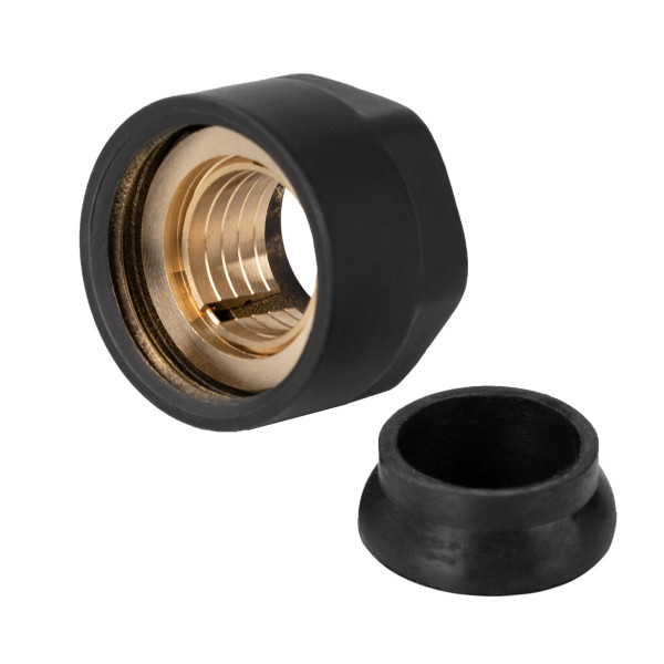 Концовка для монтажной трубки 3/4" черный Royal Thermo ( RAAKN13400BL)